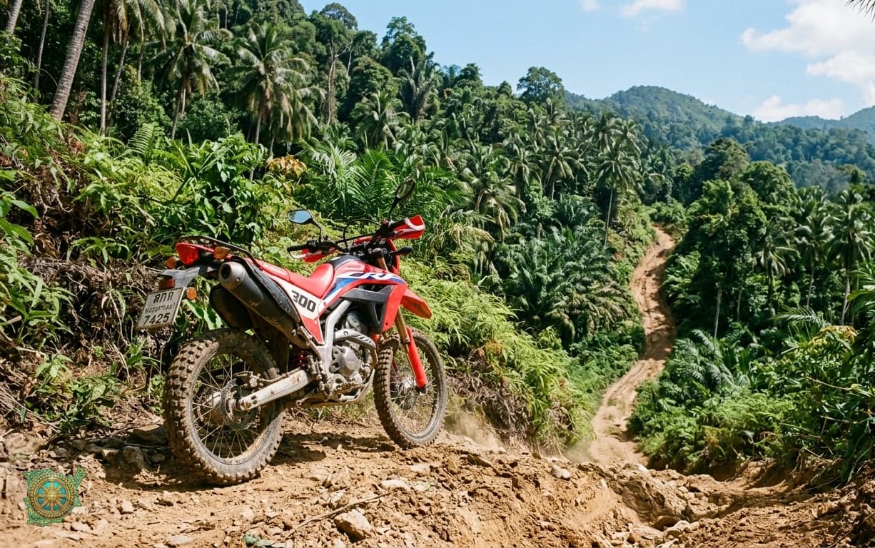 Où emmener le CRF300L sur les routes de Samui