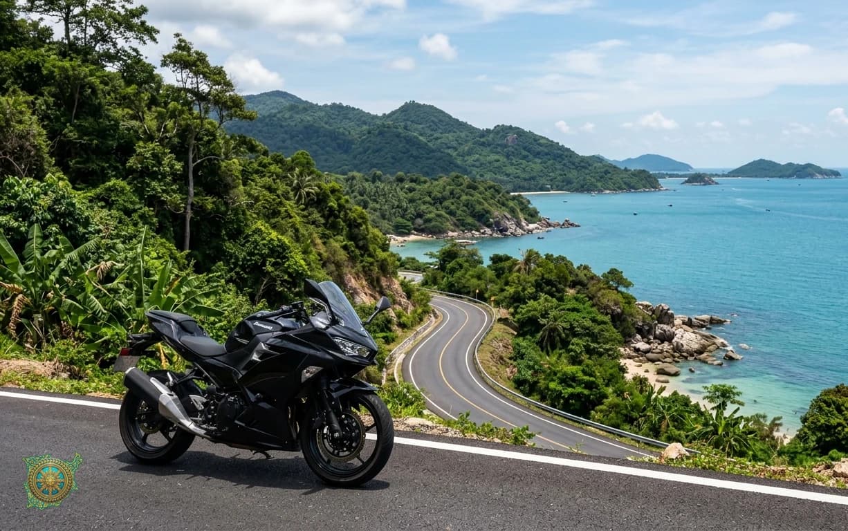 Kawasaki Ninja 500 for rent on Koh Samui