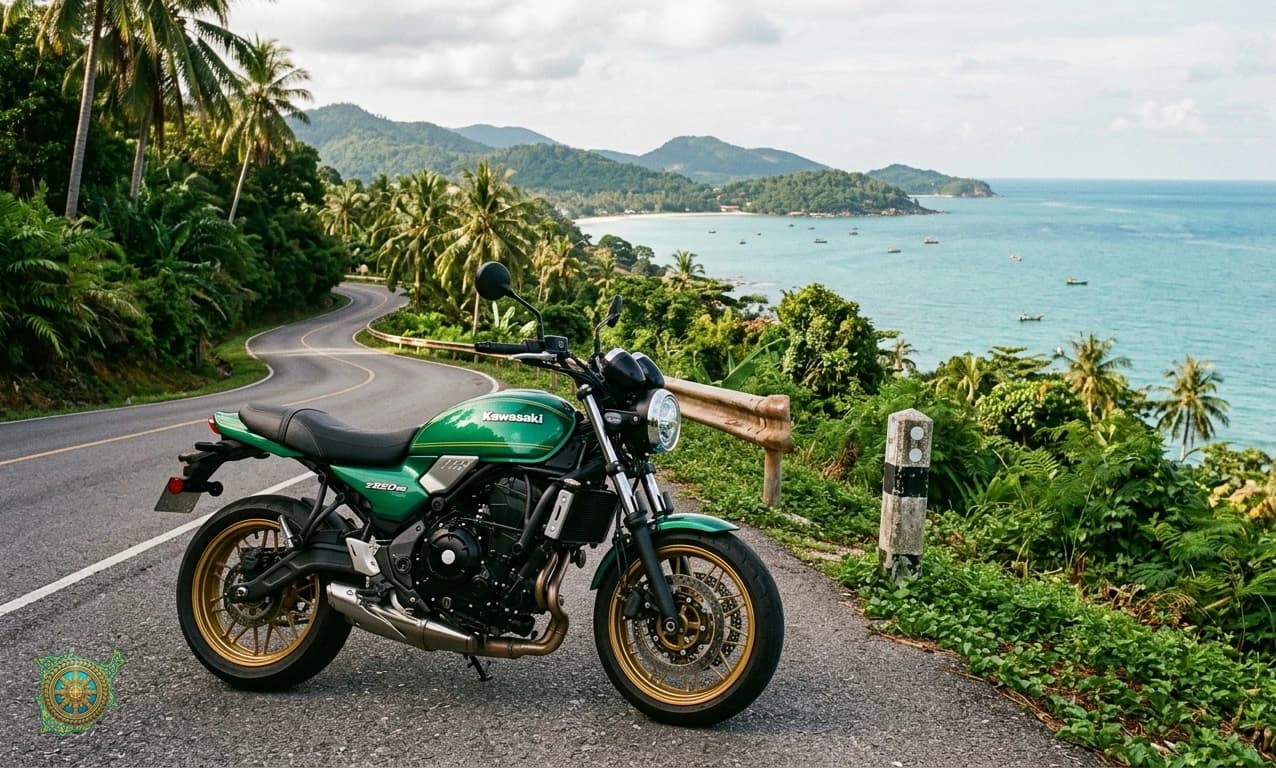 Kawasaki Z650RS for rent on Koh Samui