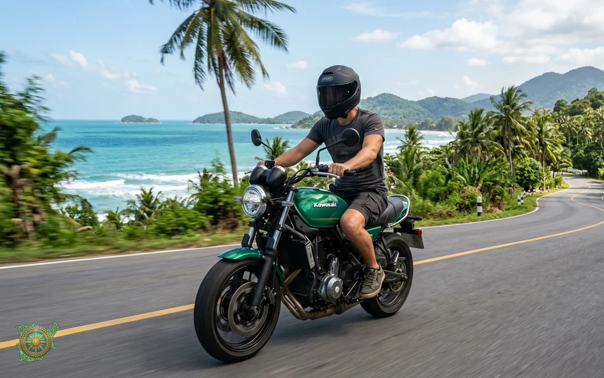Who Rides the Kawasaki Z650RS on Samui?
