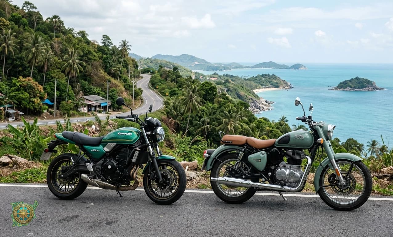 Z650RS vs Royal Enfield Himalayan on Samui