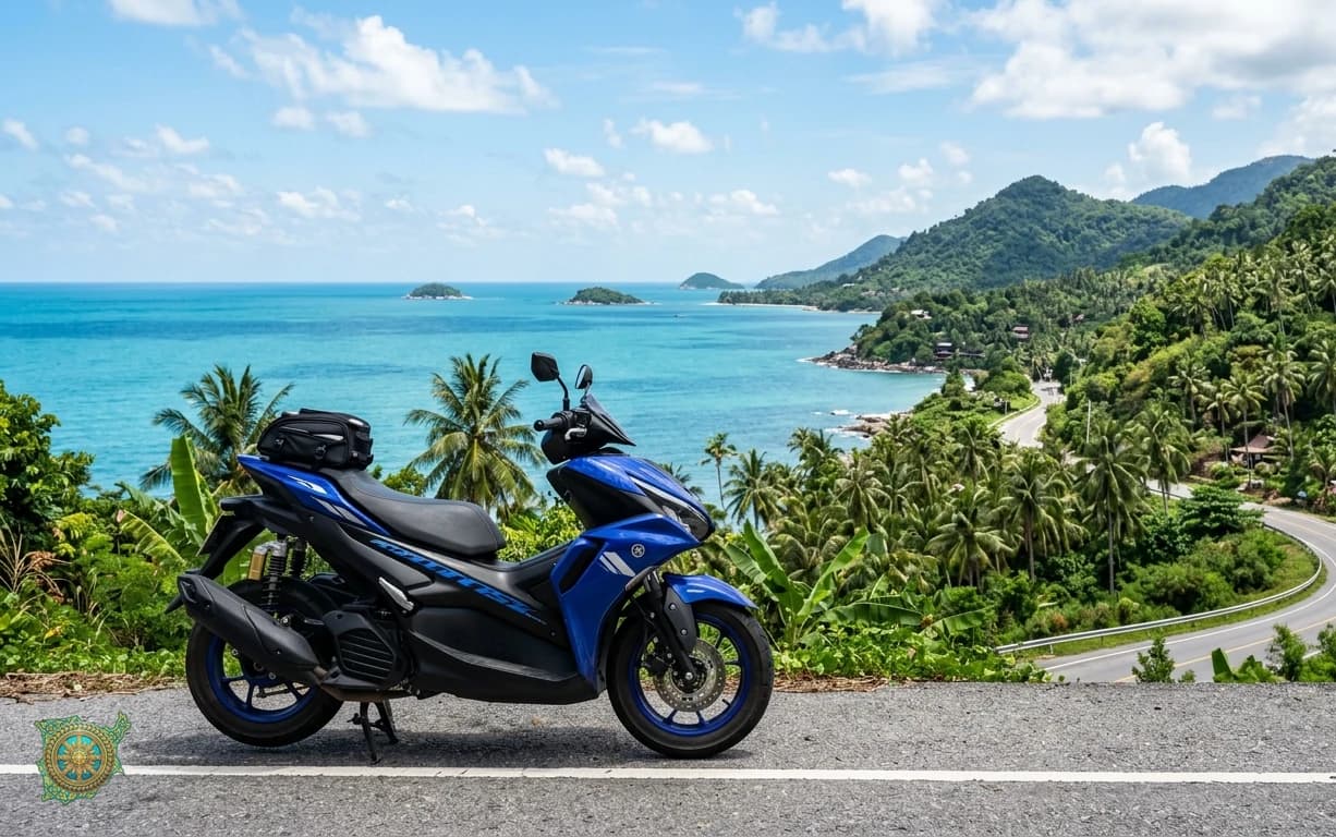 Yamaha Aerox for rent on Koh Samui