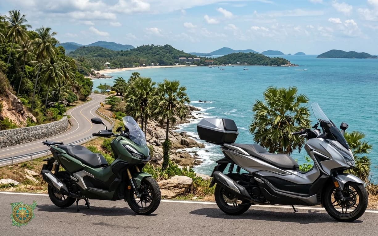 Best Premium Maxi-Scooter on Koh Samui: Honda ADV 350 vs Forza 350