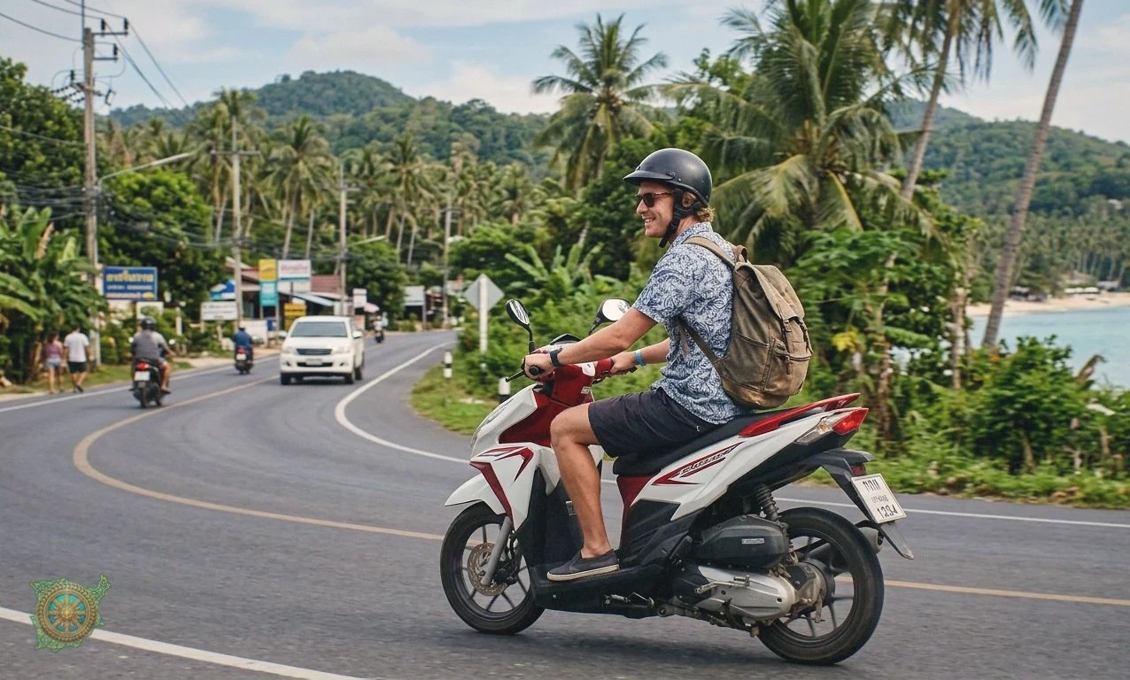 Where to ride Honda Click 125 around Samui on budget?