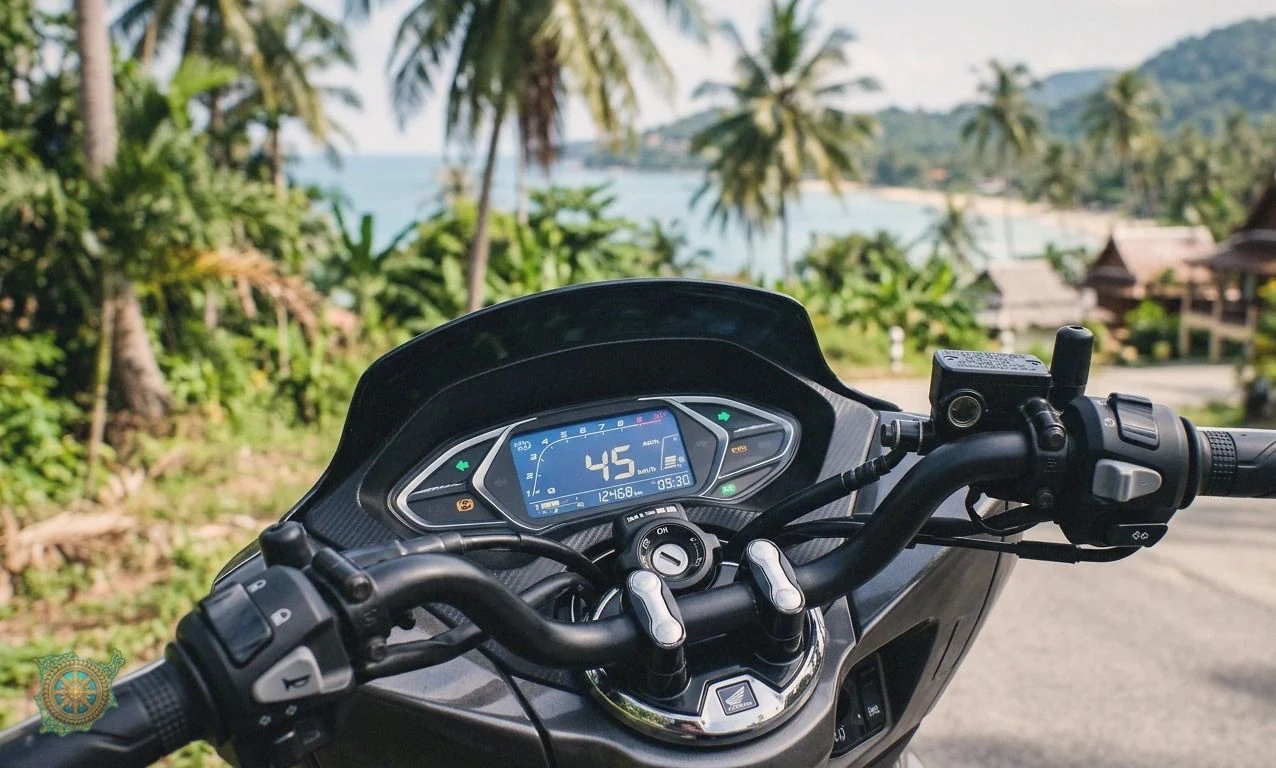 What features make Honda PCX 150 premium on Samui?