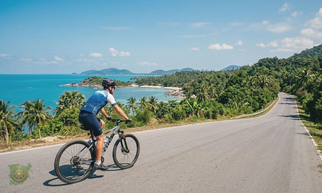 When is cycling on Trek Marlin 5 best on Samui?