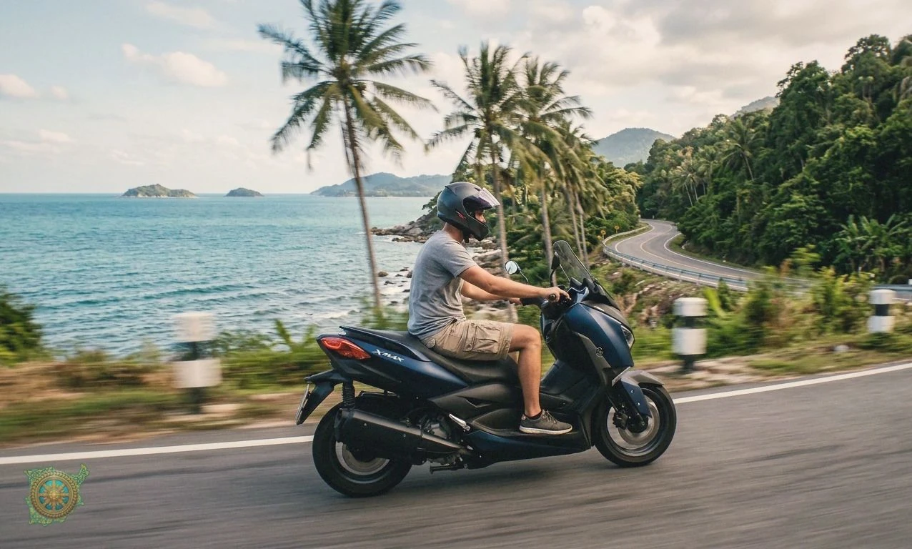 How Yamaha XMAX 300 handles island highway at speed?